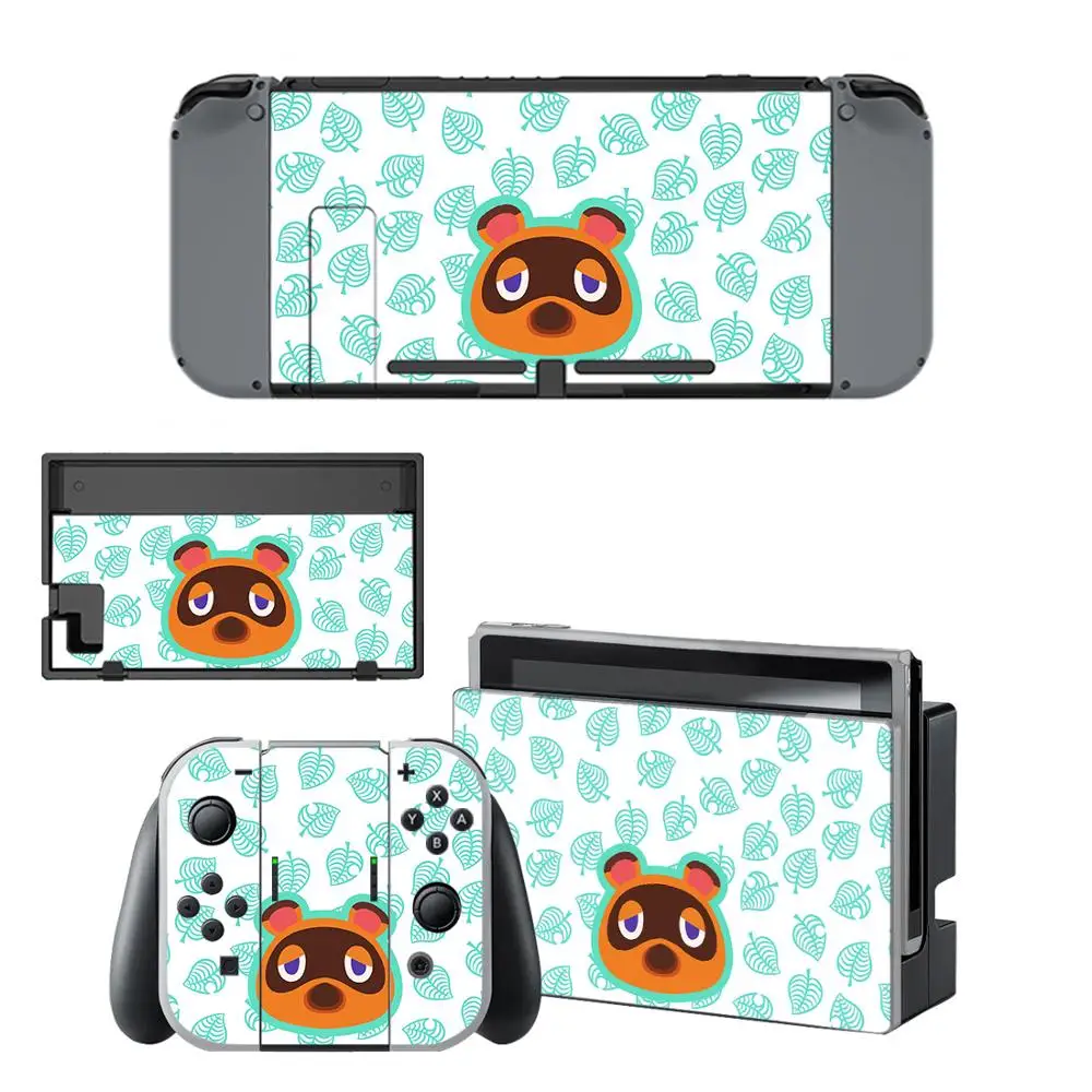 Виниловые защитные наклейки на экран с милыми животными для консоли Nintendo Switch NS +