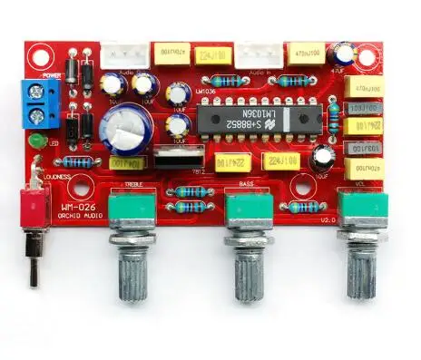 LM1036 OP AMP HIFI усилитель предусилитель Регулятор громкости Tone EQ DIY KIT и готовая