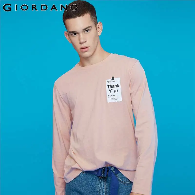 Giordano мужская водолазка с длинными рукавами и круглым воротом из натурального