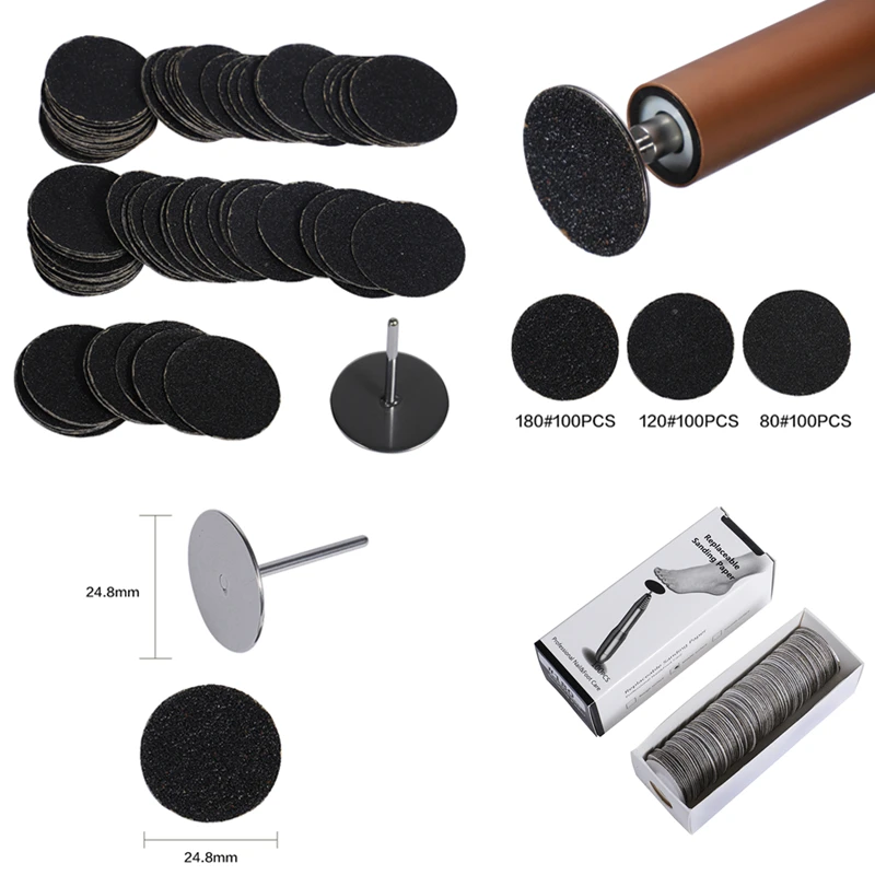 

80/120/180 Nail Legs Drill Bit Diamond pedicure polishing Cap Foot Callus Cuticle Cutters Burr Bits Manicure Accessories Milling