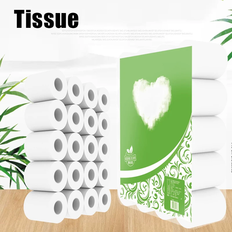 1/2/3/4/5/6 Rolls Toilet Paper Tissue 4 Layer Household Soft Skin-Friendly for Home Bathroom FH99 | Спорт и развлечения