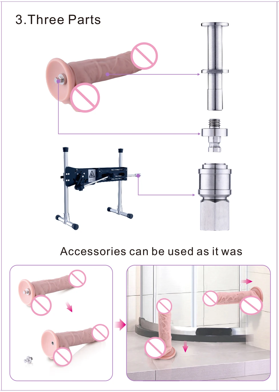 Переходник секс-машина Hismith системный соединитель быстрый воздушный старый