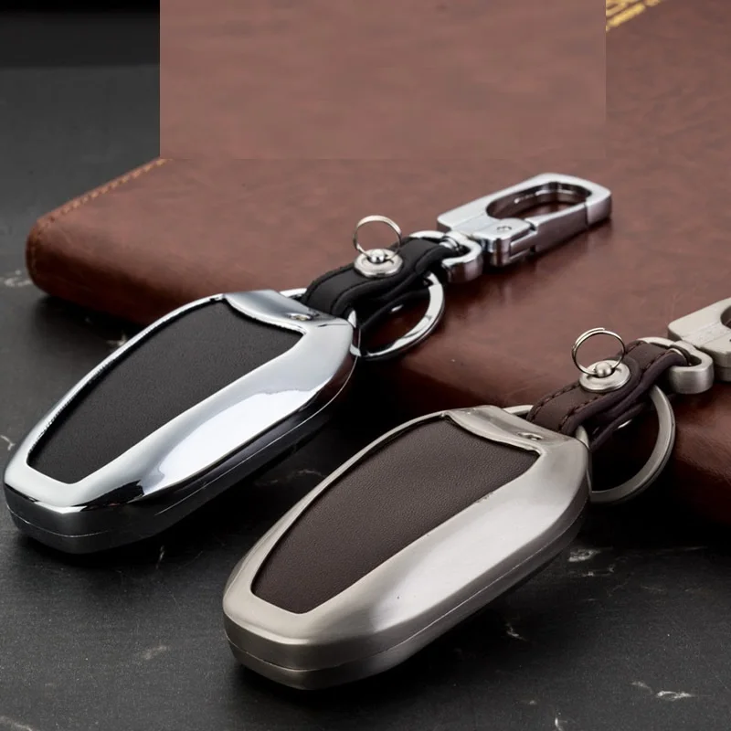 Чехол из цинкового сплава и кожи для автомобильного ключа чехол Peugeot 3008 5008 408 2008 308