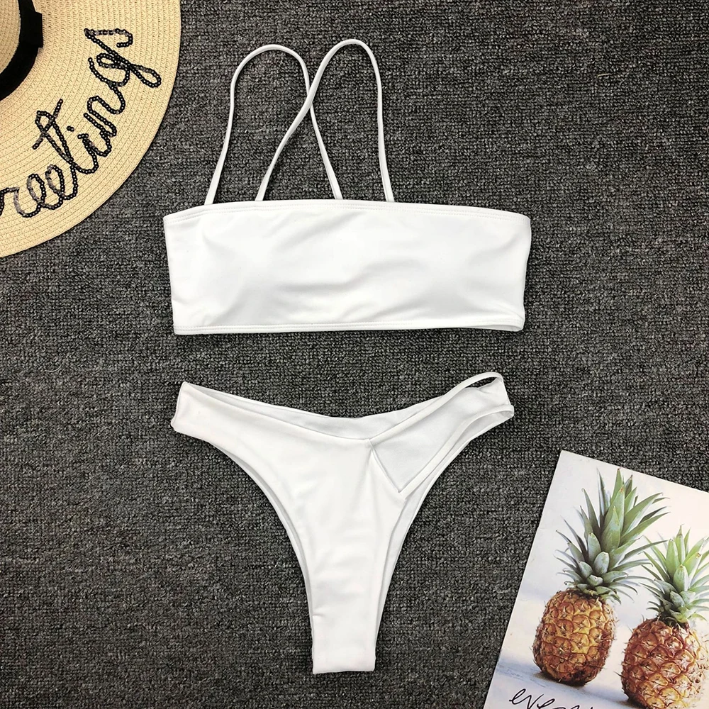 Купальник-бикини с лямками на одно плечо и леопардовым принтом | Женская одежда