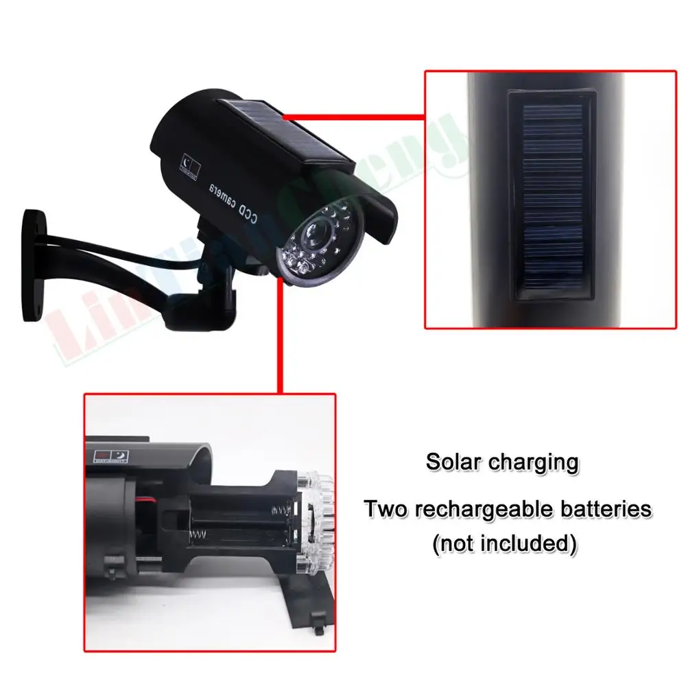 Пустышка поддельная камера Солнечная пуля водонепроницаемая для улицы в