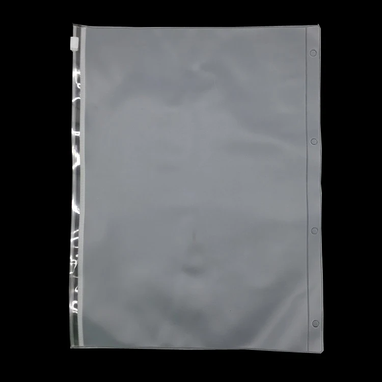 

A4 B5 File Folder Bag Loose Leaf PVC Zipper Pouch for Planner Padfolio Accessory Paper Organizer Zipper Bags