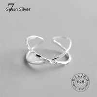 vintage 925 sterling silver cross rings for women wedding trendy fine jewelry adjustable antique rings anillos cute gift