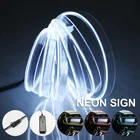 Гибсветильник неоновая Светодиодная лента RGB для украшения автомобиля, 1 м2 м3 м5 м