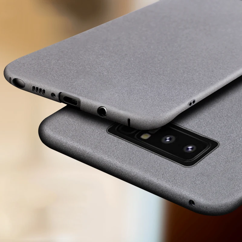 Матовый песчаный жесткий чехол-накладка для телефона Samsung Note 10Plus 9 8 S20 ultra Plus