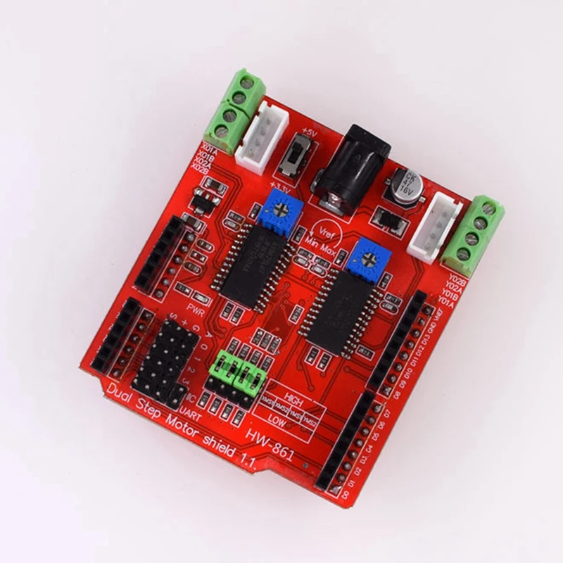 Двойной экран привода шагового двигателя для Arduino IO PWM CNC 3 В 5 с чипами A3967Chips привод