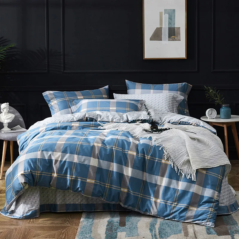 Набор постельного белья из желтого и шелковистого египетского хлопка в