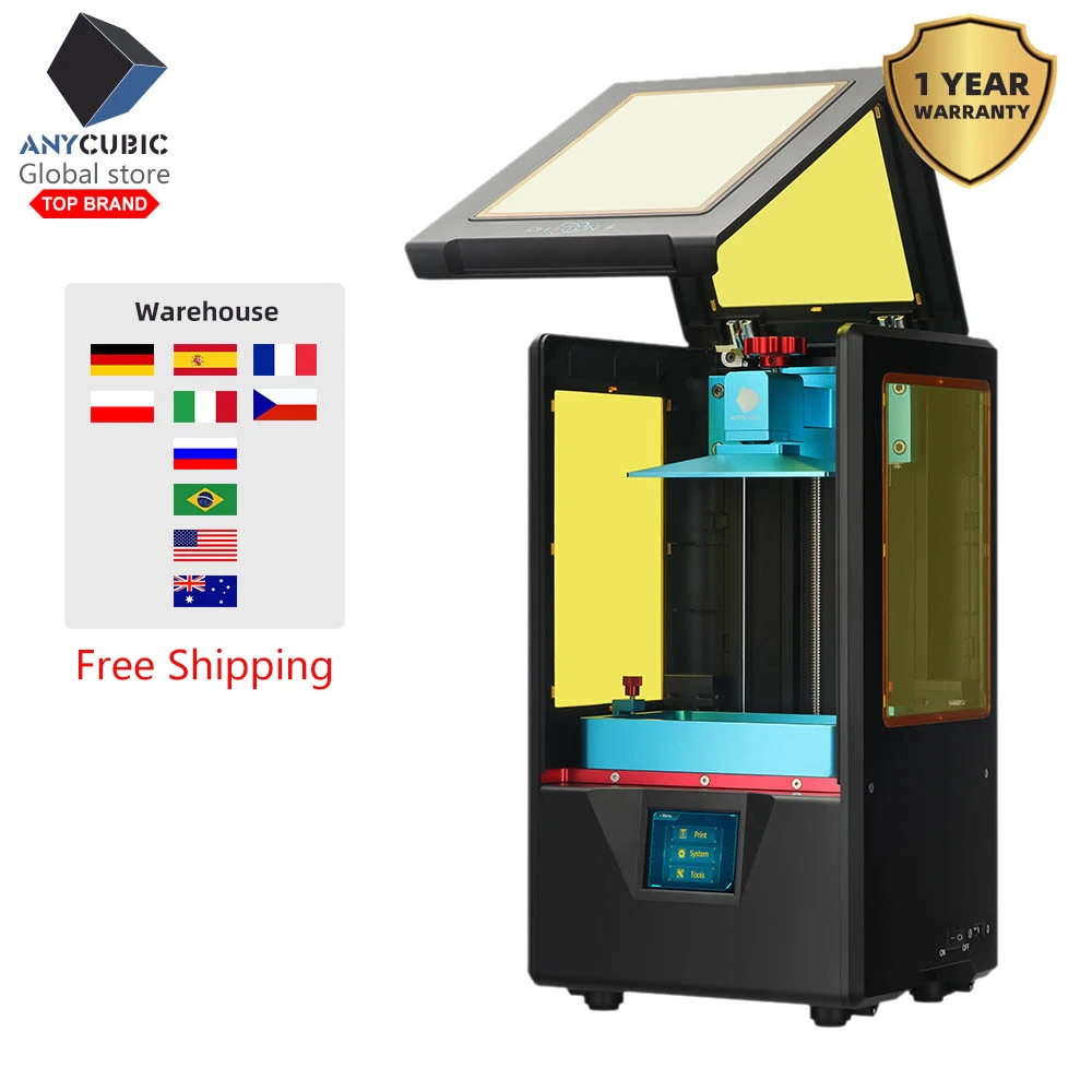 ANYCUBIC Photon 3d принтер UV SLA Смола 3D Принтер lcd Фотон слайсер светильник-отверждение Impresora настольный сенсорный экран Imprimante 3d