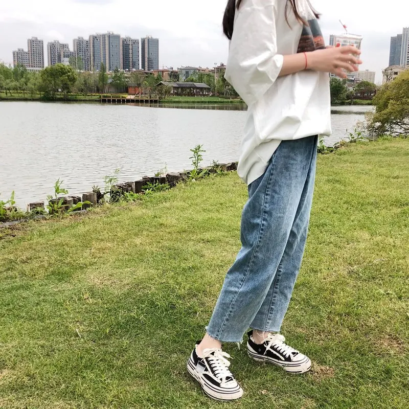 

Canvas shoes women 2020 spring and autumn new wild retro casual shoes thick bottom increased board shoes beggar shoes Z636