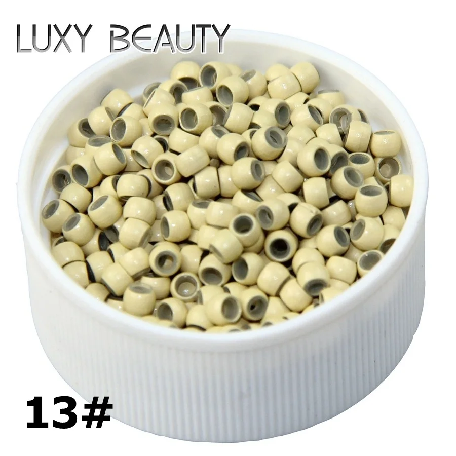 13 500pcs Silicone Hair Beads Nano Ring Micro Beads Fashion Salon Hairstylist Dreadlock Hair Extension Tools 8 Colors - Цвет: 13