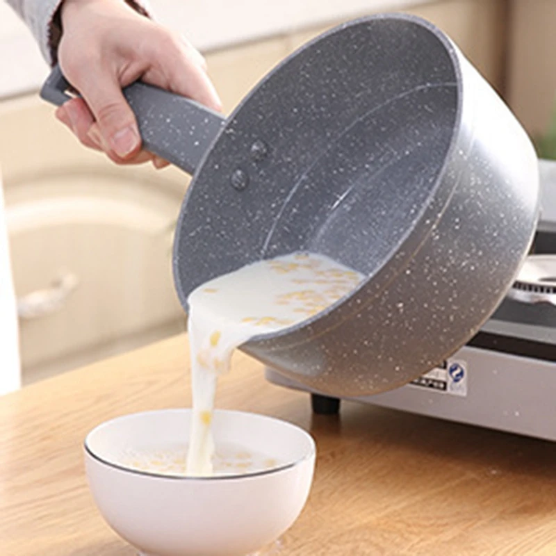 NEW Kitchen Cooking Pot Non-Stick Cook Noodles Hot Milk Soup Pots Japanese Snow Pan Cooker Cookware Baby Food Supplement |