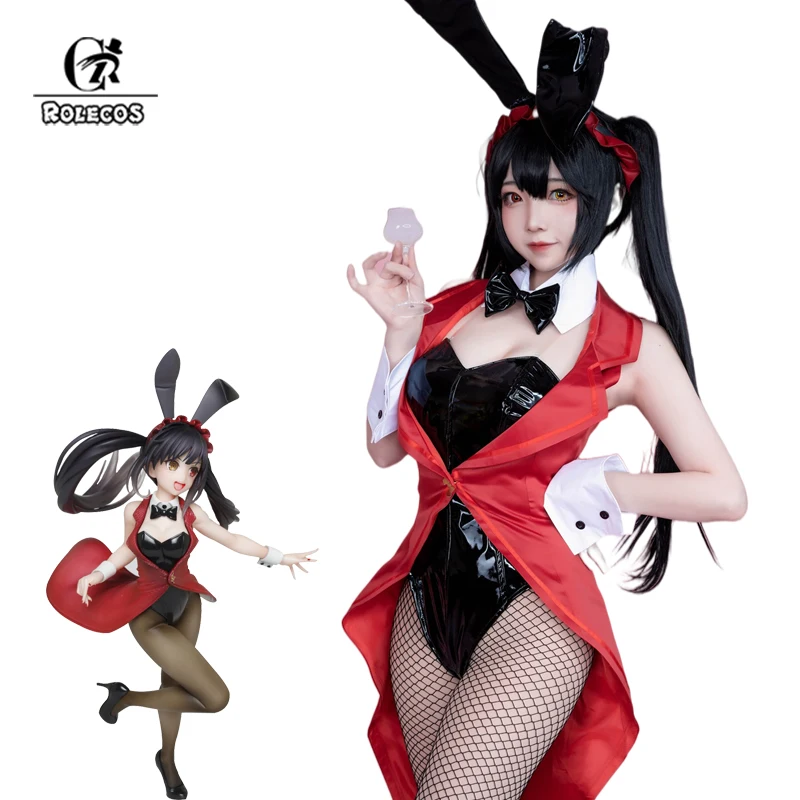 ROLECOS сексуальный костюм кролика аниме Рандеву с Куруми токисаки Косплэй женский