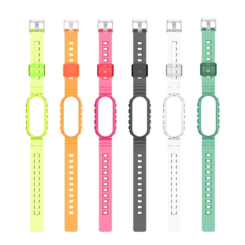 watchband replacement soft silicone waterproof wristband for xiao mi mi band 56 wearable devices smart accessories free global shipping