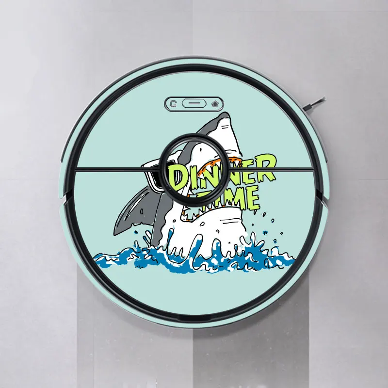 Поставка индивидуальных наклеек в виде акулы для робота-пылесоса xiaomi Roborock S6 T6