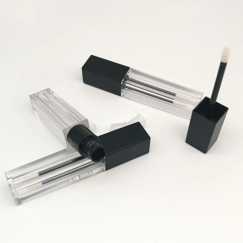 Квадратный Прозрачный 6 мл пустой блеск для губ лампа подводка глаз ресниц