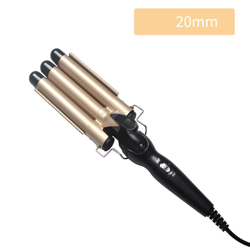 

2021 New Three-tube Curling Iron, Two-speed Temperature Adjustment and Fast Heating Curling Iron