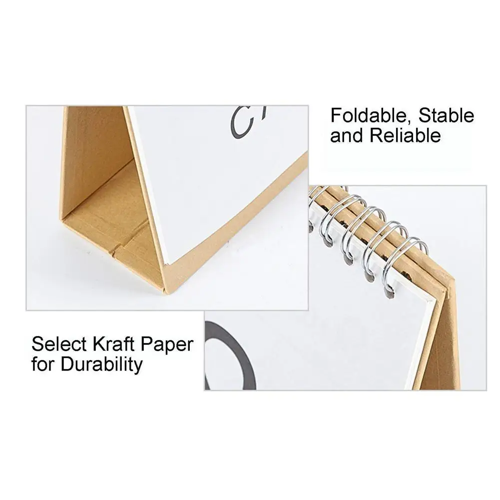 Простой календарь с откидной крышкой 2019 2020 стоячий для офиса ежедневника