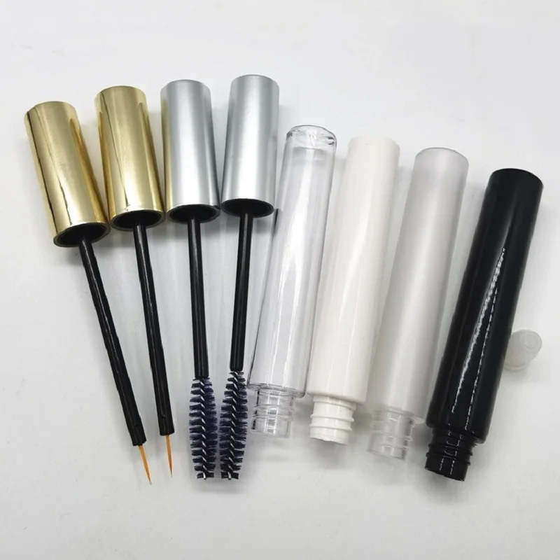 12ML Empty Mascara Tubes Clear Frosted Eyelash Growth Liquid Tube Private Label Cosmetic Refillable Eyeliner Container | Красота и