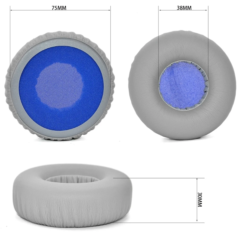 

Foam Replacement Earpads Compatible with J-B-L Synchros S400BT Wireless Headset Leather Protector Cushion Cover