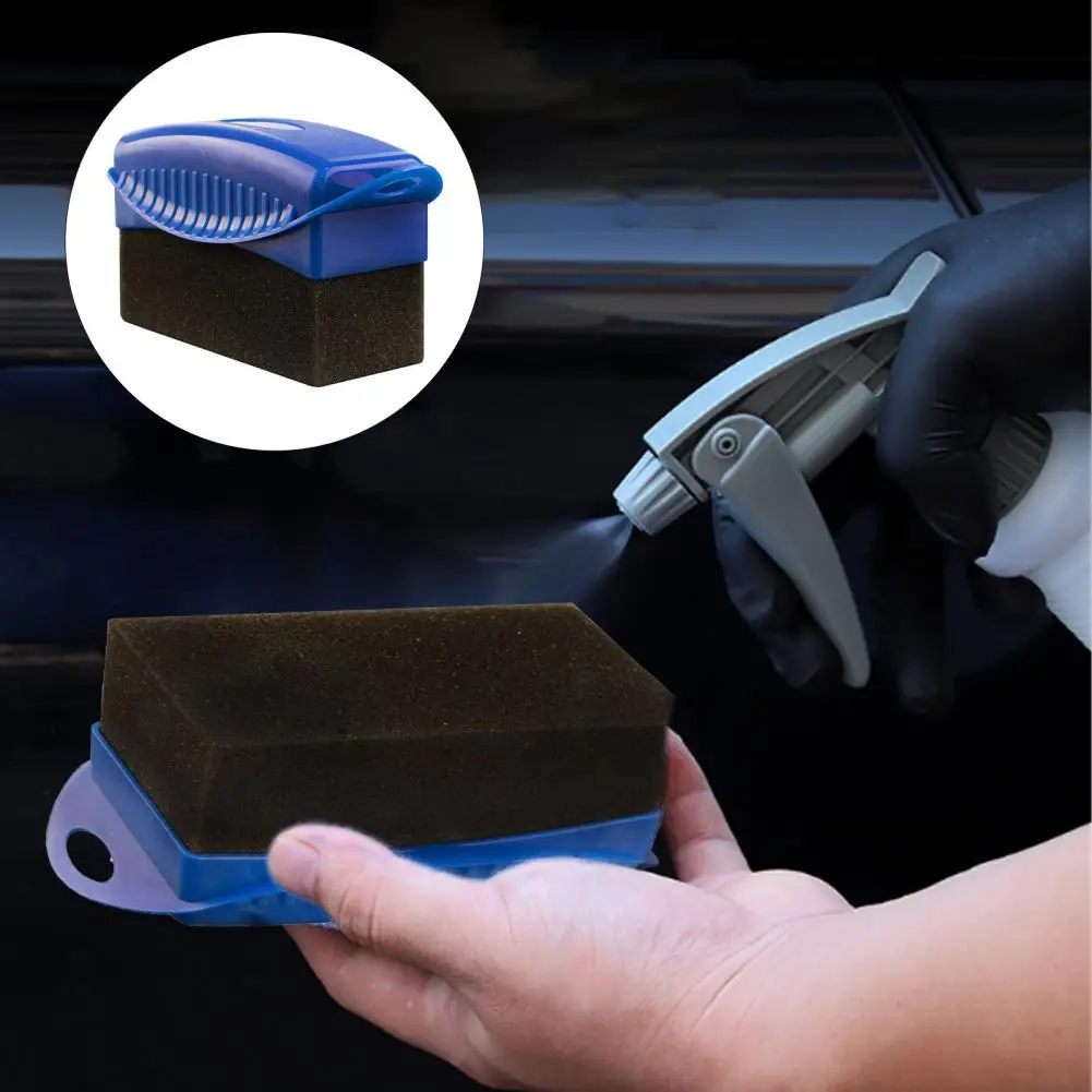 

Cleaning Brush with Lid Cleaning Tool Polishing Polishing Car Tire Brush Sponge Brush for Car Tire