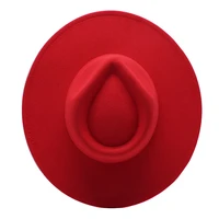 bige brim fedora hat drop cowboy hat for women and men double sided color cap wool bowler hat wholesale 2020