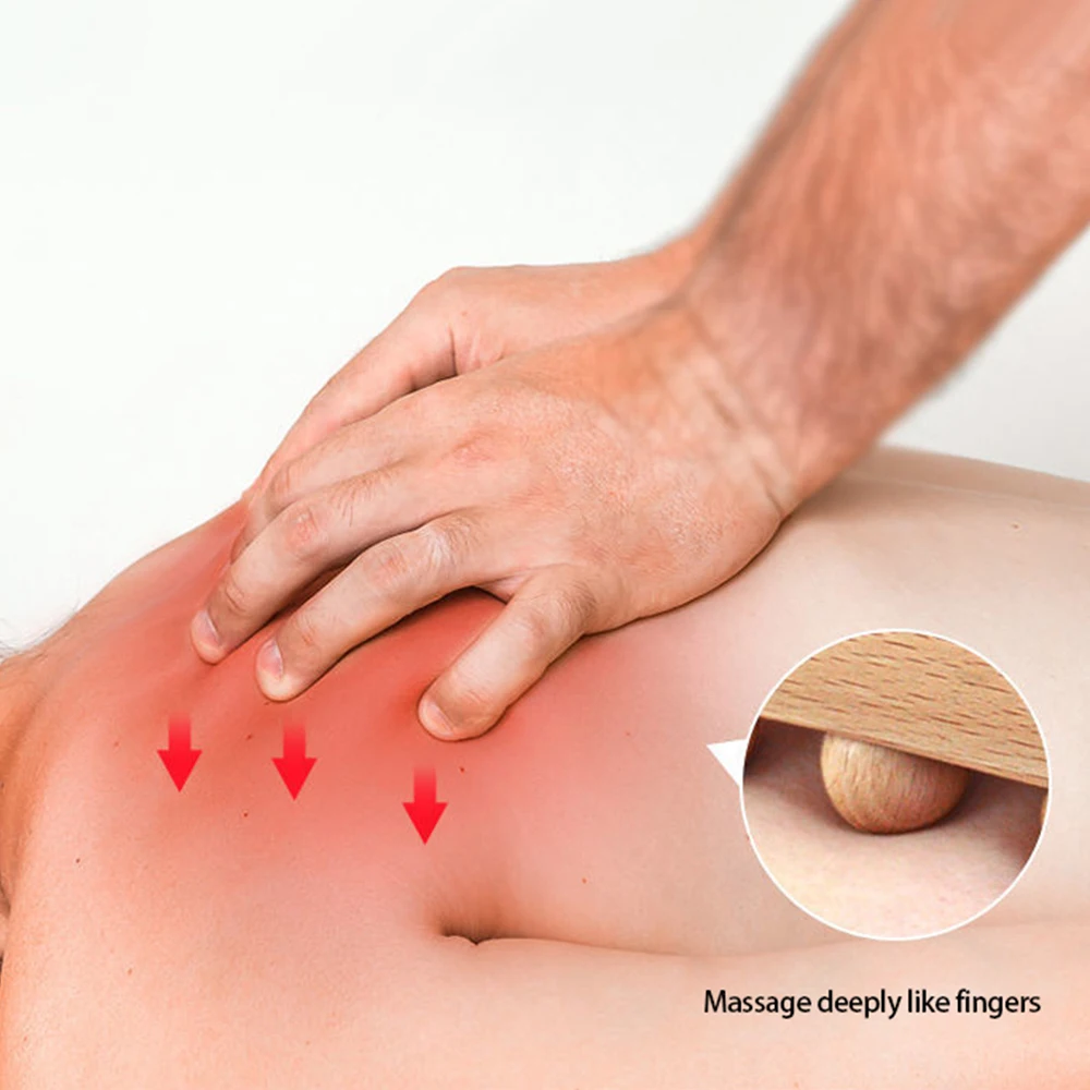 Деревянная палочка Gua Sha буковая древесина терапевтический инструмент для спины