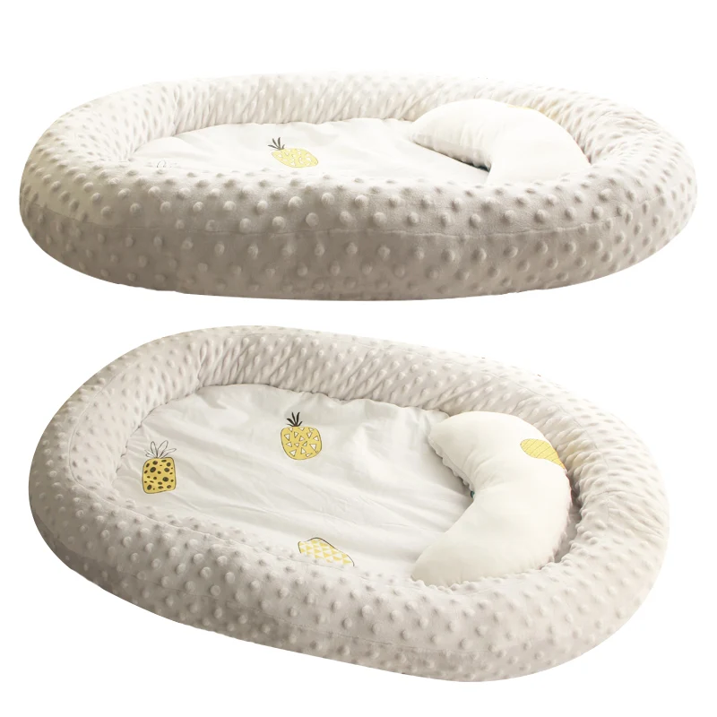 Детская люлька для кровати, портативный детский шезлонг для новорожденных, Мягкая кроватка, дышащее и гнездо для сна с подушкой, детская люл... от AliExpress RU&CIS NEW