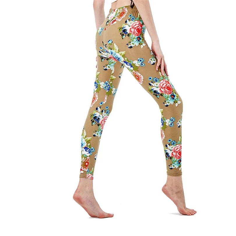 Леггинсы женские камуфляжные с высокой эластичностью и эффектом пуш-ап | Женская