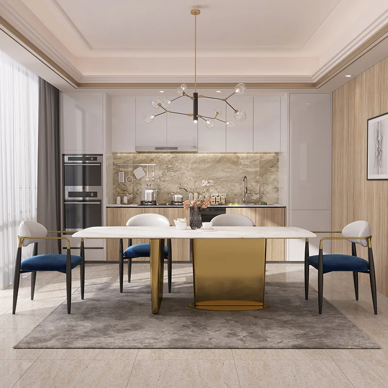 Скандинавская подсветка домашний обеденный стол кресло спинка стула