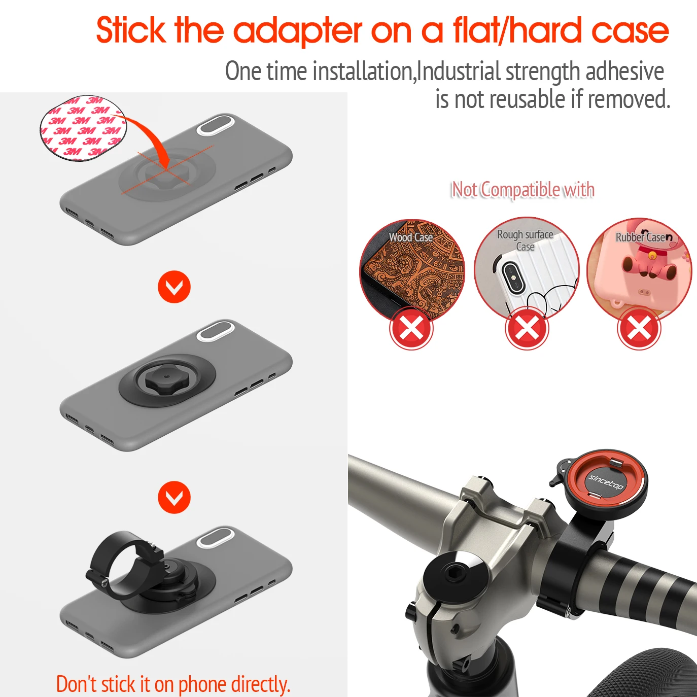 mountain bike phone holder with quick mountmtb road bicycle moto aluminum gps bracket ultra lock system riding clip stand free global shipping