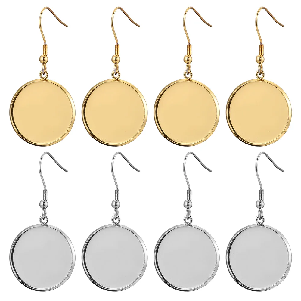 20 шт./партия Золотые серьги из нержавеющей стали | Украшения и аксессуары