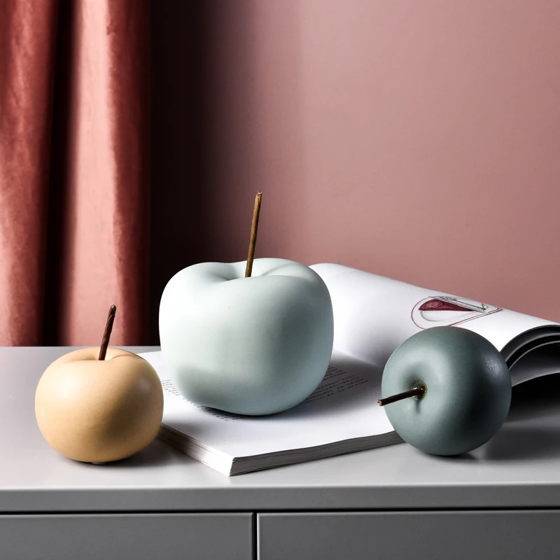 2020 новый дизайн керамическое настольное украшение Apple настольные украшения
