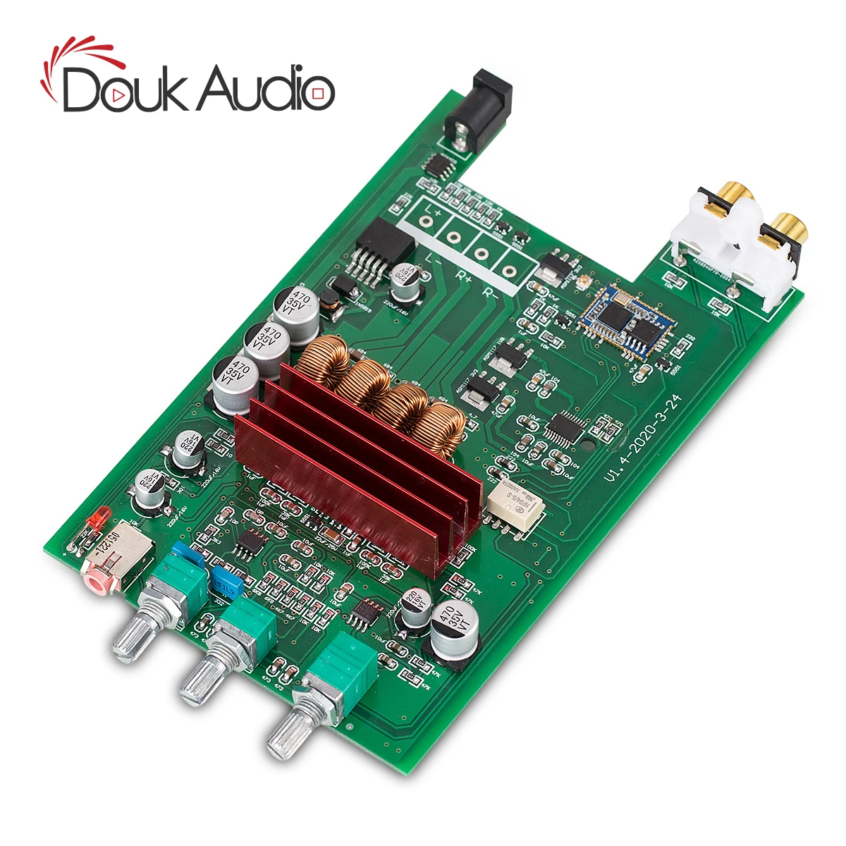 

Douk Audio HiFi Bluetooth 5.0 Digital Amplifier Board Stereo Receiver 2.0 Channel Audio Amp DIY Module APTX-HD 100W+100W