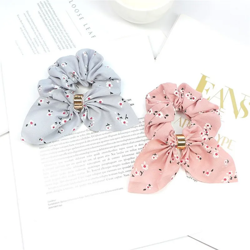 Модный бантик Резиновая лента для волос женский цветочный конский хвост