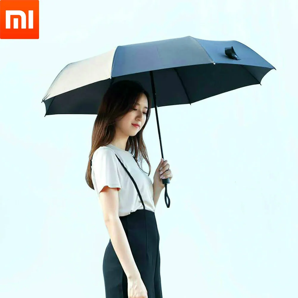 

Автоматический зонт Xiaomi Mijia, Женский алюминиевый козырек от солнца и дождя, с защитой от ультрафиолета и ветра, для зимы и лета