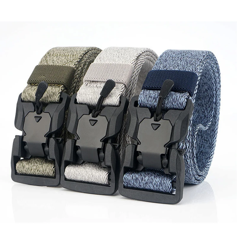 Магнитный тактический ремень с быстроразъемной магнитной пряжкой мягкий