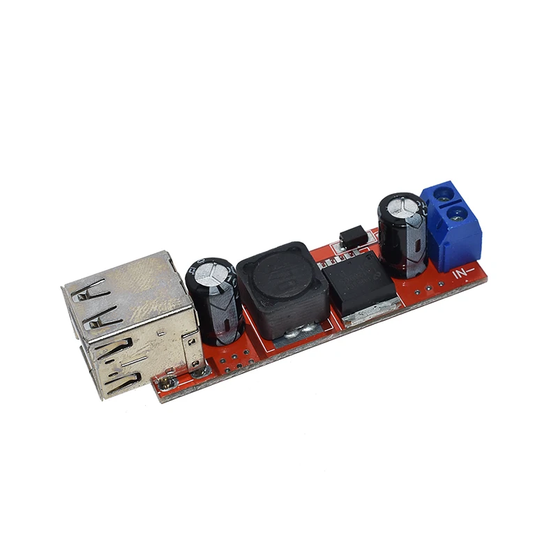 С источником питания от постоянного тока 6V 40V до 5V 3A двойной USB зарядка DC