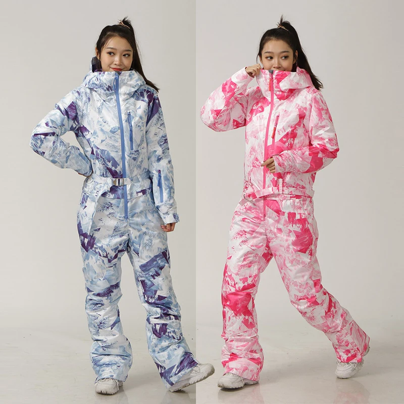 Зимний Лыжный комбинезон 2021 Женский Водонепроницаемый с капюшоном женский