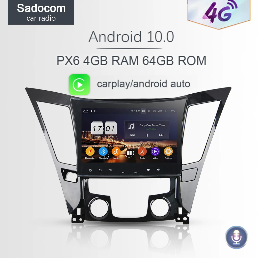 720P PX6 DSP 9 &quot2 din Android 10 0 8 Core64GB автомобильный DVD плеер авторадио 5 для Hyundai SONATA I40 I45 I50 YF