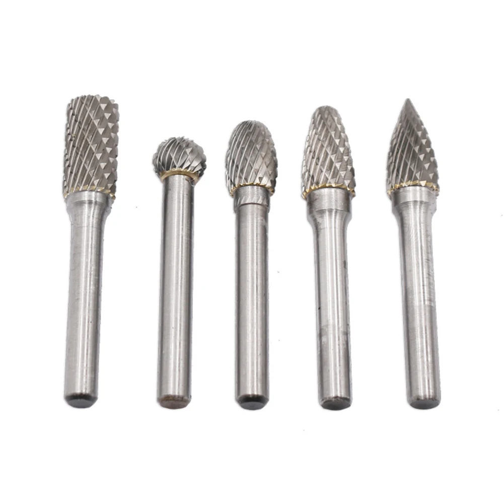 5 шт 10 мм 1/4 \ &quotВольфрам Карбидное роторное точка Burr Die хвостовик шлифовального