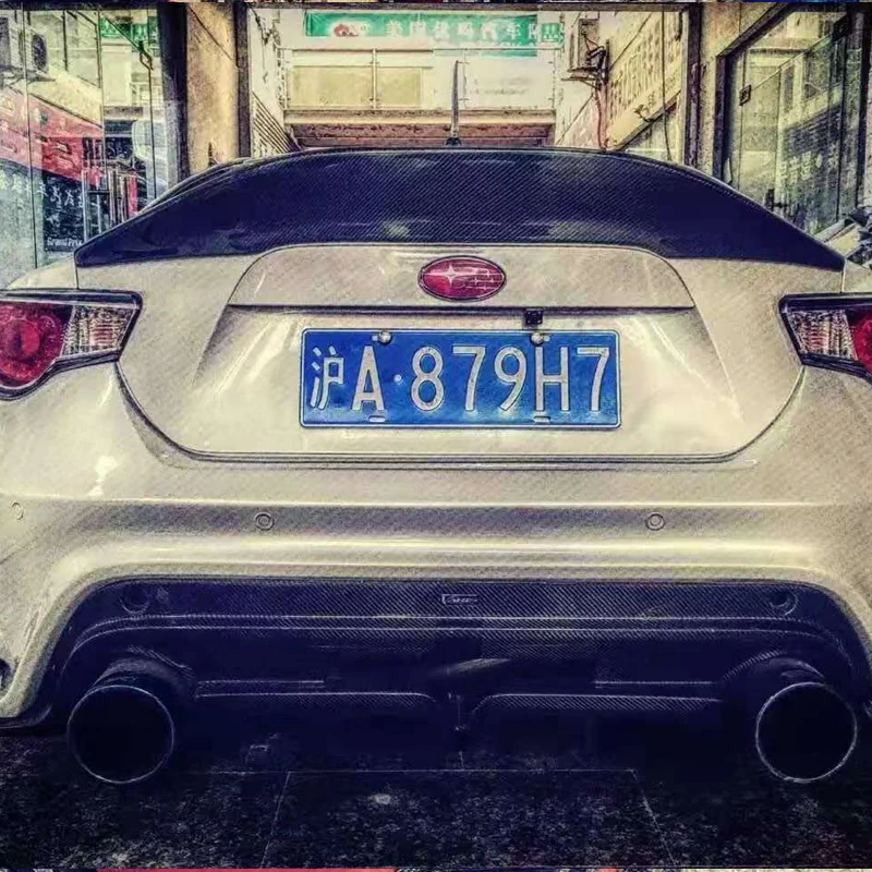 Subaru BRZ багажника автомобиля типа FRP грунтовка и карбоновый спойлер из материала для Toyota GT86 2012 2013 ноги спойлер