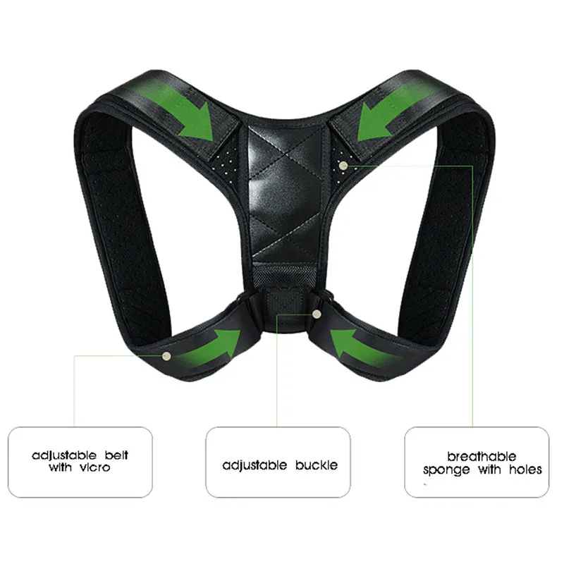 Регулируемый Корректор Осанки Спины для мужчин женщин детей ключицы плеча