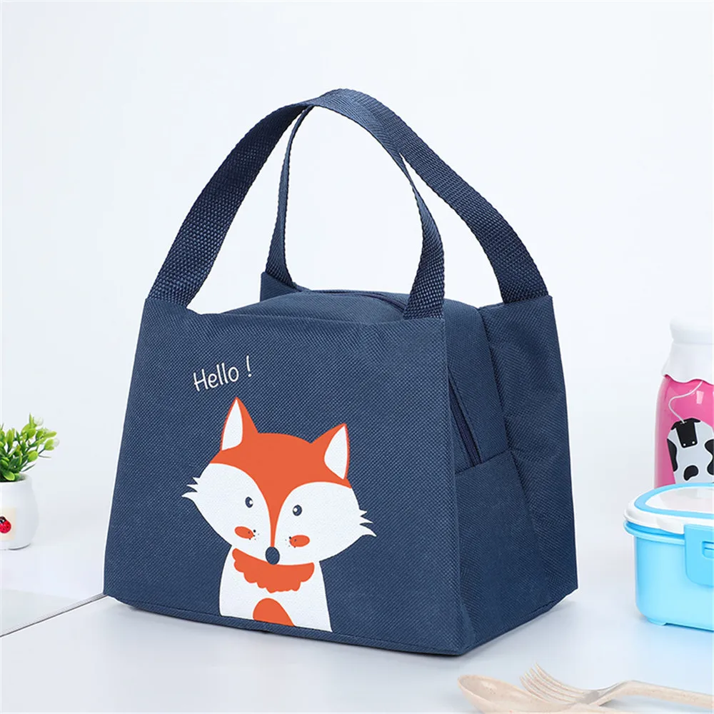 

Fashion insulated cooler box lunch box portable insulated food picnic lunch bag work bag food bag for students cartoon bag child