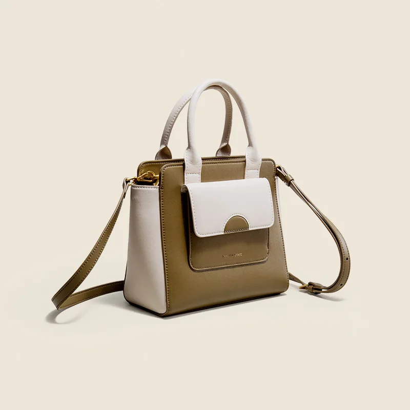 2021 New Fashion Contrast Color Purses and Handbags Famous Luxury Brands High-quality Leather Ladies Crossbody Shoulder Bags Cc