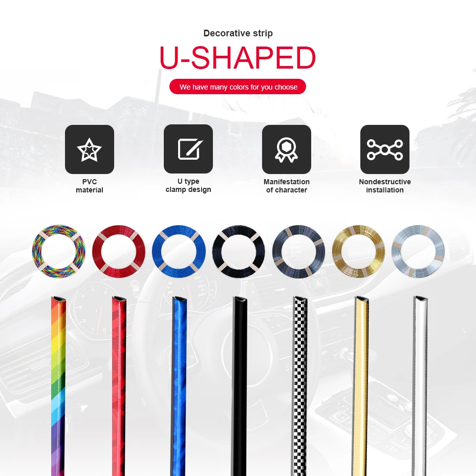 Новая U образная внутренняя решетка вентиляционного отверстия для автомобиля 20