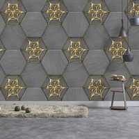 home interior decoration wallpaper custom any size 3d stereoscopic wall mural golden abstract geometric pattern nordic style